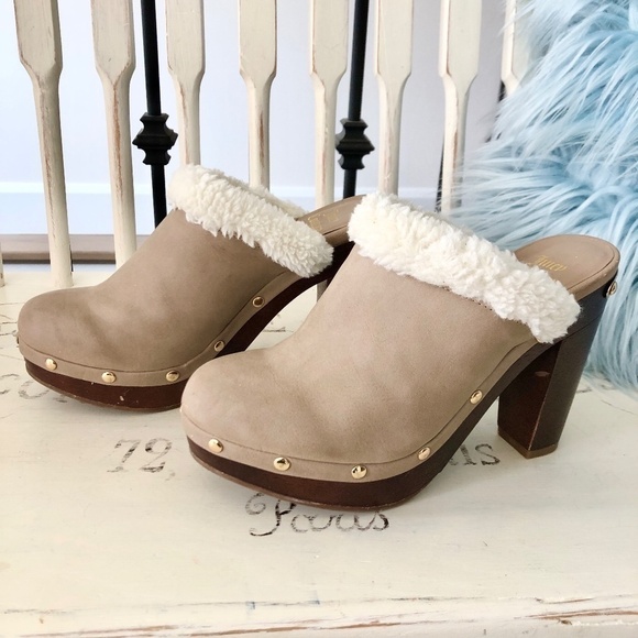 Juicy Couture, Anora, Taupe, Mule, Clogs, Slip Ons, Size 6.5, Medium - Picture 1 of 16